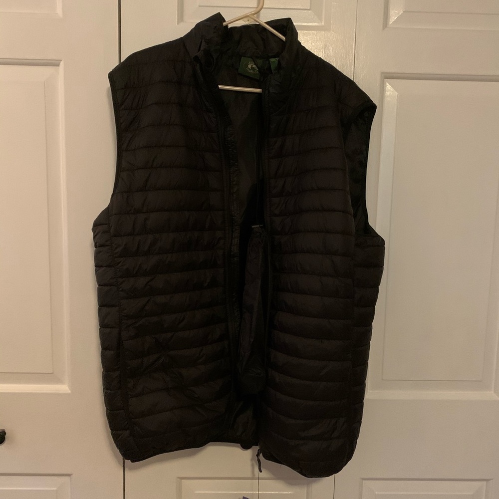 NWT black puffy vest